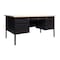 Flash Furniture 30 in D X White Oak, 60 in W X GC-M-BLK-179-WHTOAK-GG - alternate 9